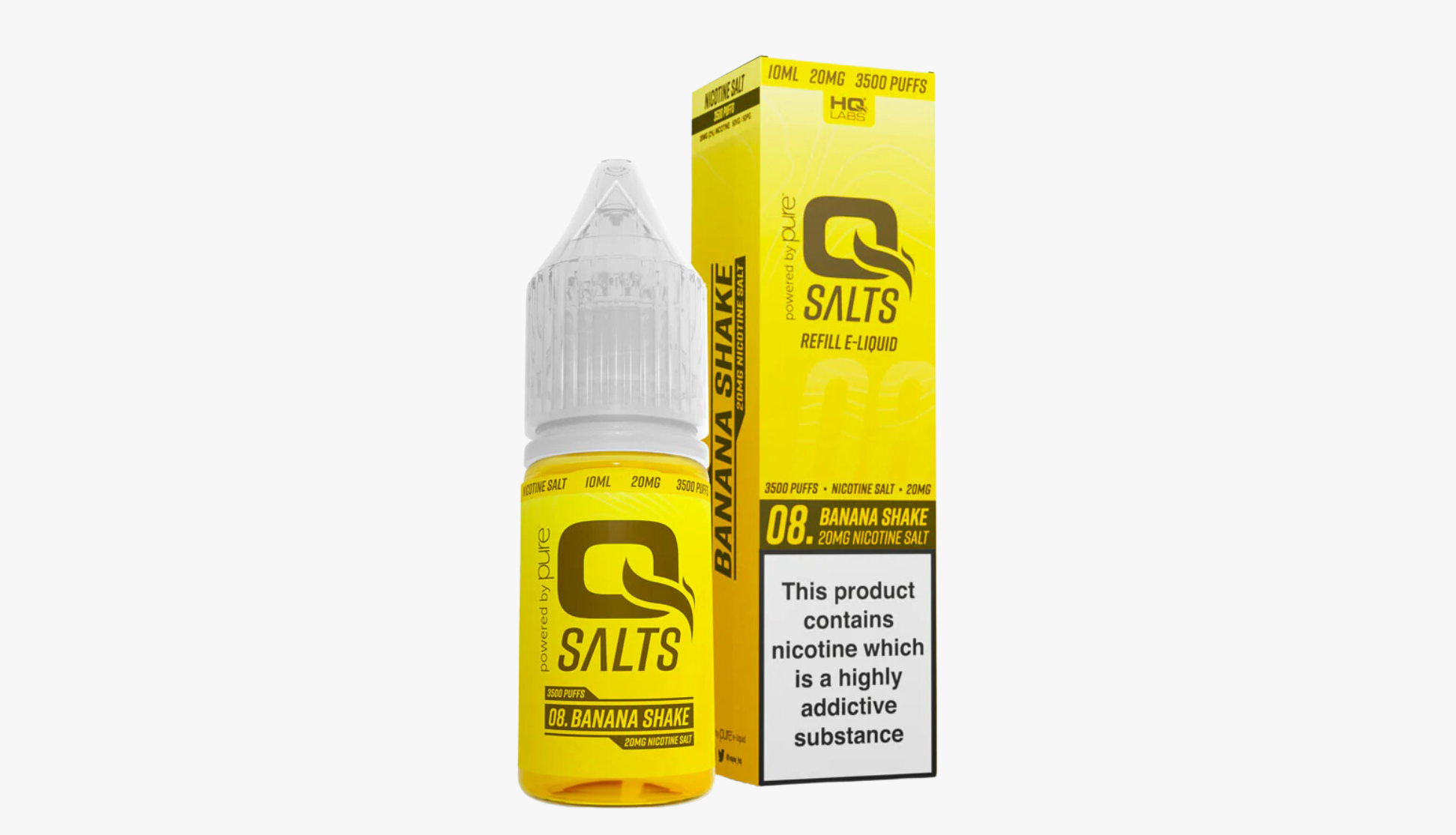 Banana Shake 10ml Nicotine Salt E-Liquid by Qsalts 20MG