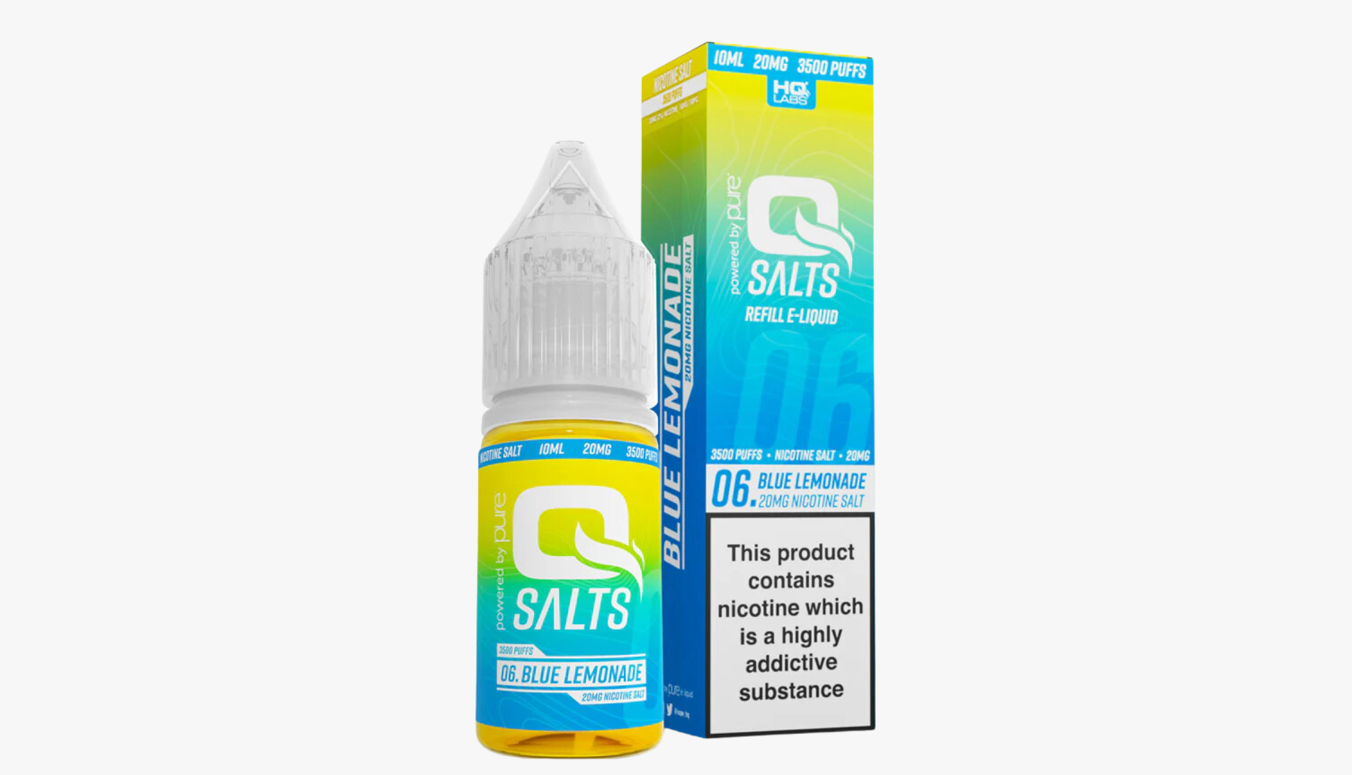 Blue Lemonade 10ml Nicotine Salt E-Liquid by Qsalts 20MG