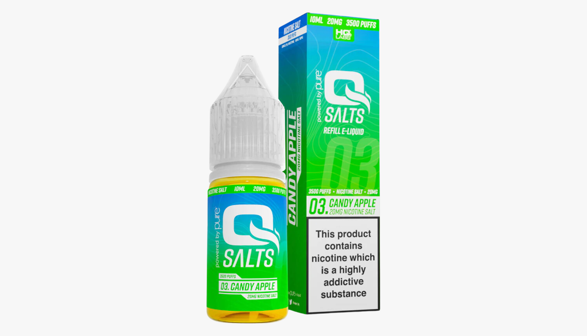 Candy Apple 10ml Nicotine Salt E-Liquid by Qsalts 20MG