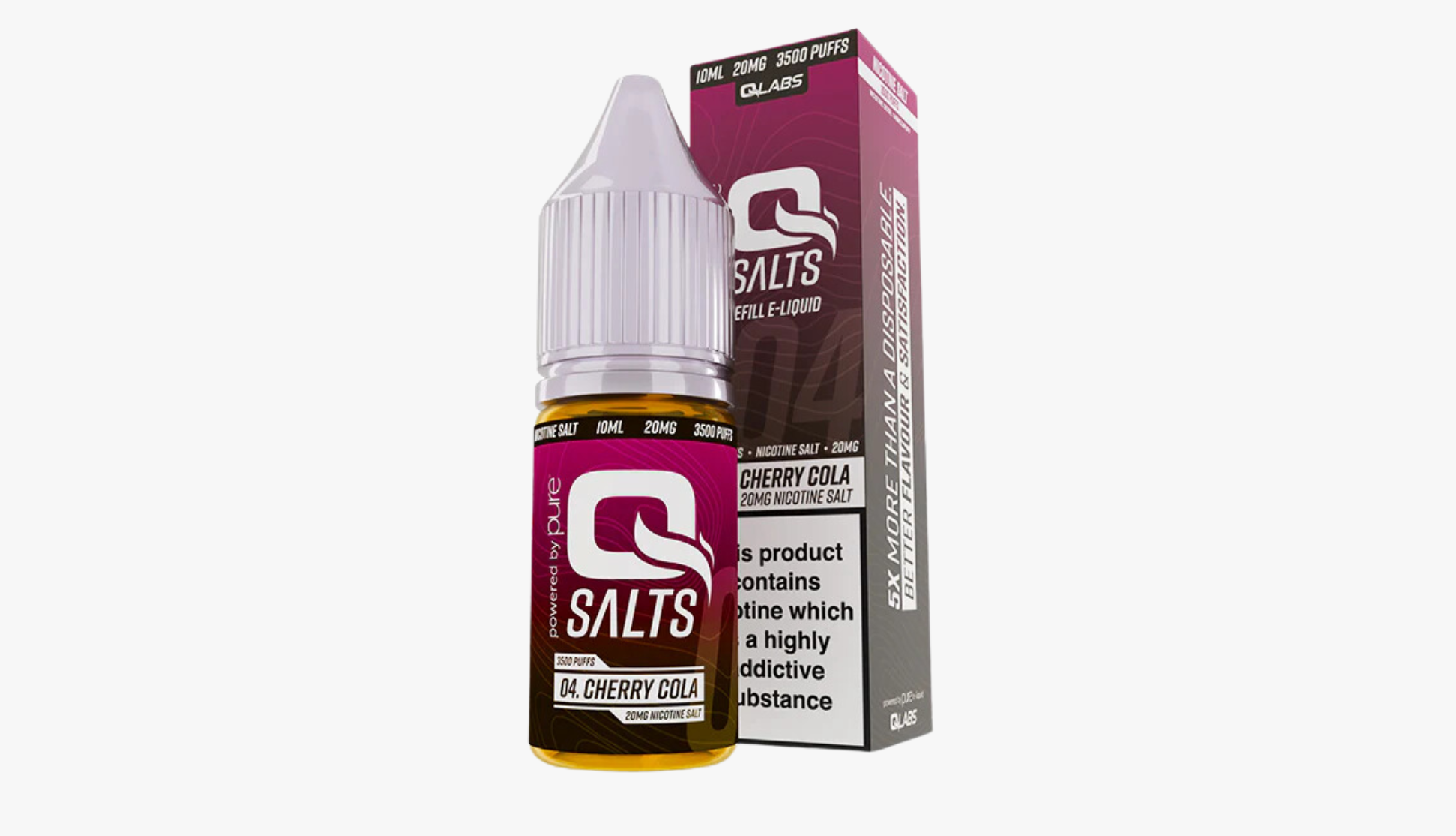 Cherry Cola 10ml Nicotine Salt E-Liquid by Qsalts 20MG