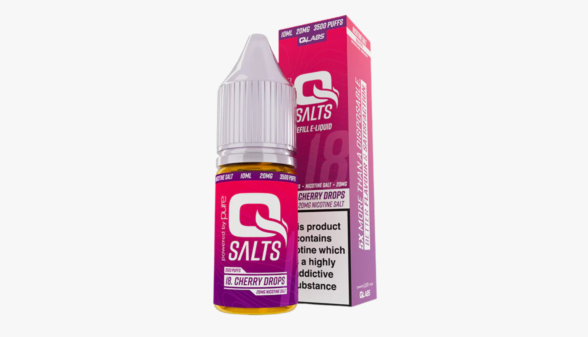 Cherry Drops 10ml Nicotine Salt E-Liquid by Qsalts 20MG