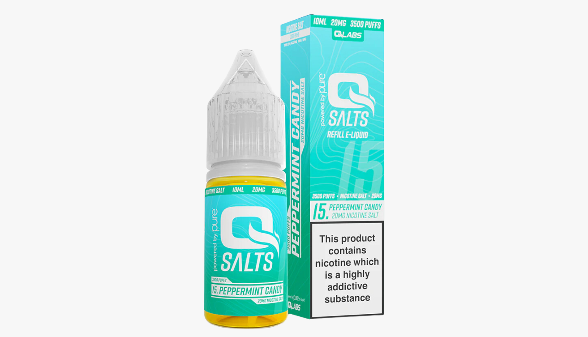 Peppermint Candy 10ml Nicotine Salt E-Liquid by Qsalts 20MG